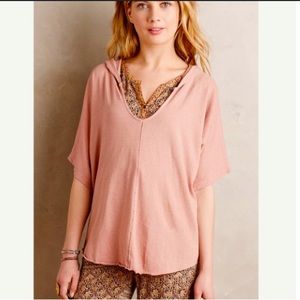 Anthropologie t.la brand short sleeve hoodie